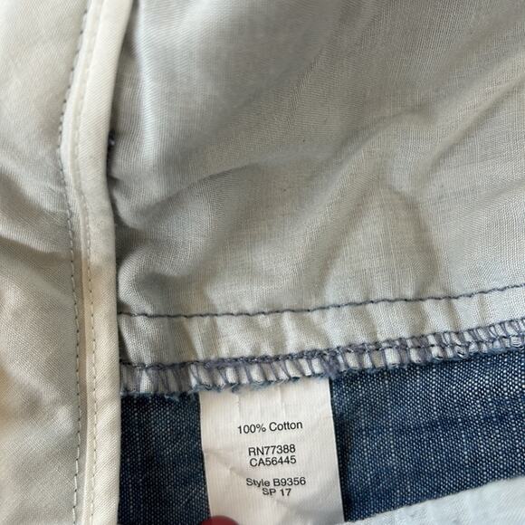 J. Crew Chambray Chino Shorts Size 00 - Picture 4 of 4